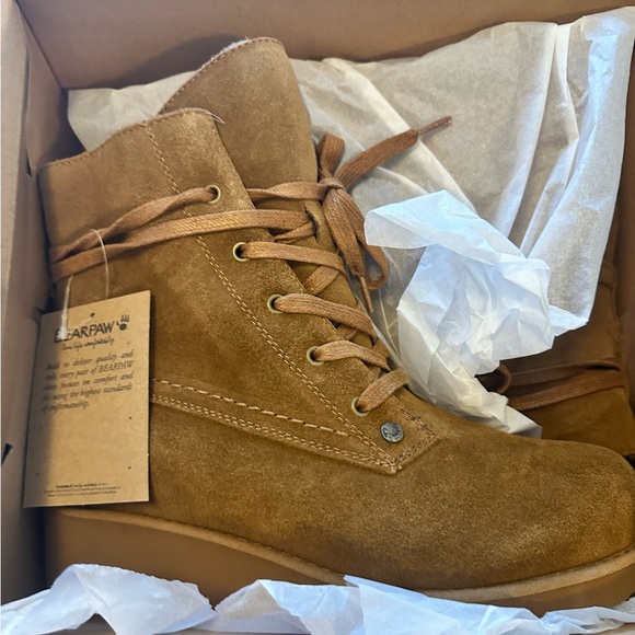 BEARPAW Women's Krista Hickory Women's Boot Classic Suede/Women's Slip On Boot 9 - Picture 6 of 7